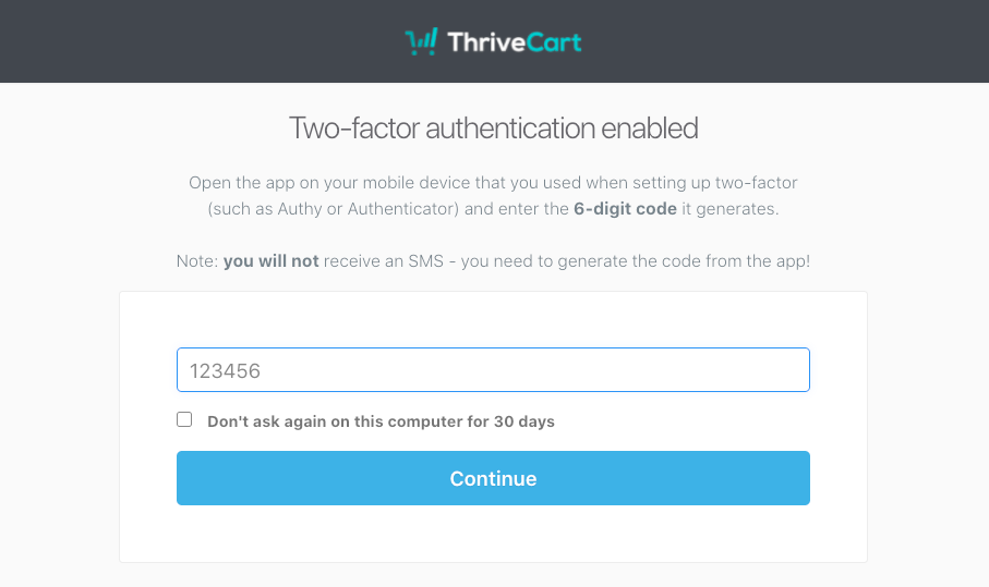 How do I get a 6 digit authentication code for Google?